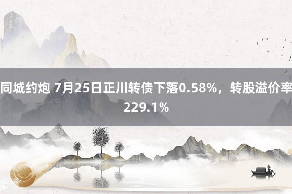 同城约炮 7月25日正川转债下落0.58%，转股溢价率229.1%