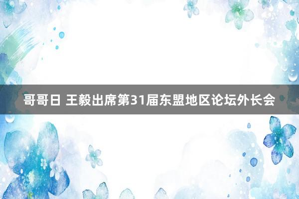 哥哥日 王毅出席第31届东盟地区论坛外长会