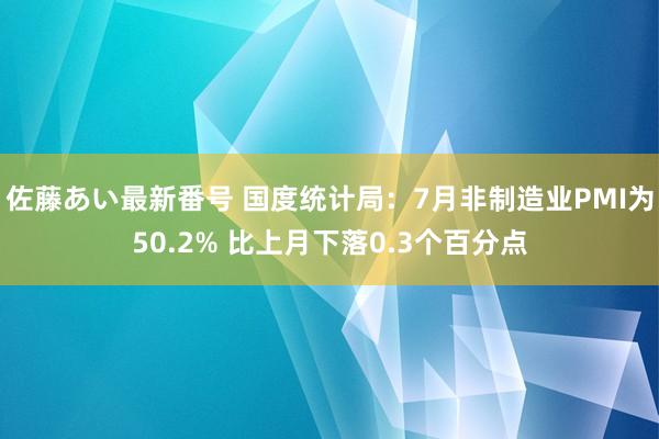 佐藤あい最新番号 国度统计局：7月非制造业PMI为50.2% 比上月下落0.3个百分点