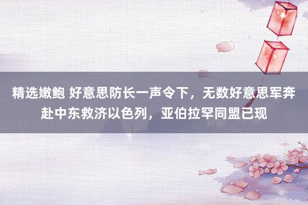 精选嫩鲍 好意思防长一声令下，无数好意思军奔赴中东救济以色列，亚伯拉罕同盟已现