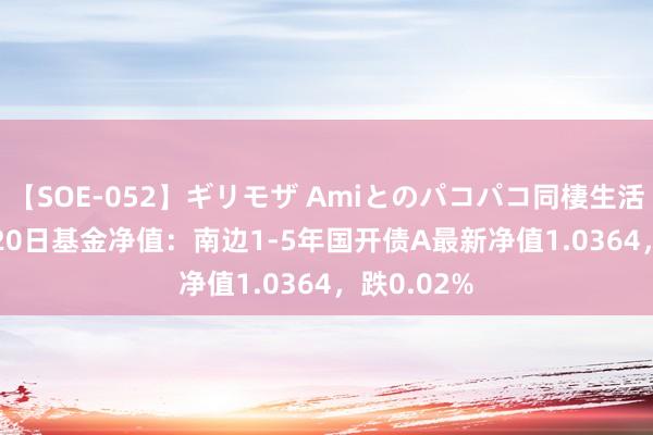 【SOE-052】ギリモザ Amiとのパコパコ同棲生活 Ami 8月20日基金净值：南边1-5年国开债A最新净值1.0364，跌0.02%