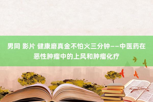 男同 影片 健康磨真金不怕火三分钟——中医药在恶性肿瘤中的上风和肿瘤化疗